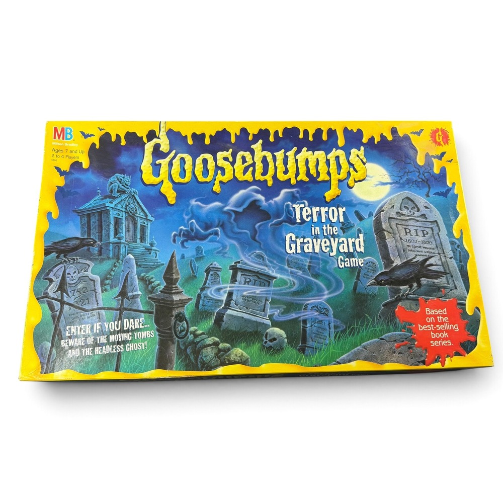 Vintage 1995 Goosebumps Terror in the Graveyard Board Game Milton Bradley